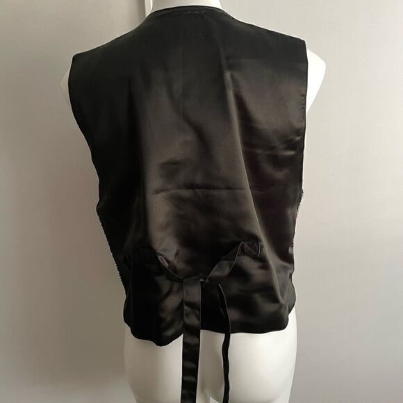 Vintage Rainbow Sequin Vest by Bali Gem, Size S/M - Picture 6 of 9